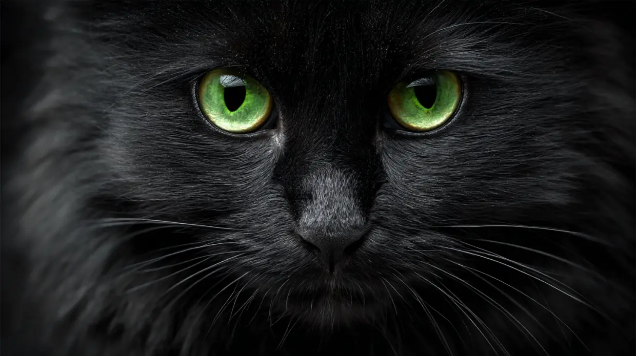 gattino nero misterioso