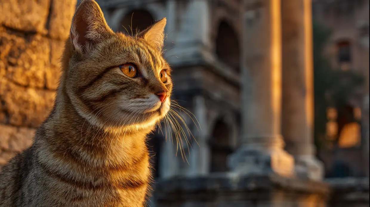 gatto perfetto per scegliere un nome della mitologia romana e della roma antica